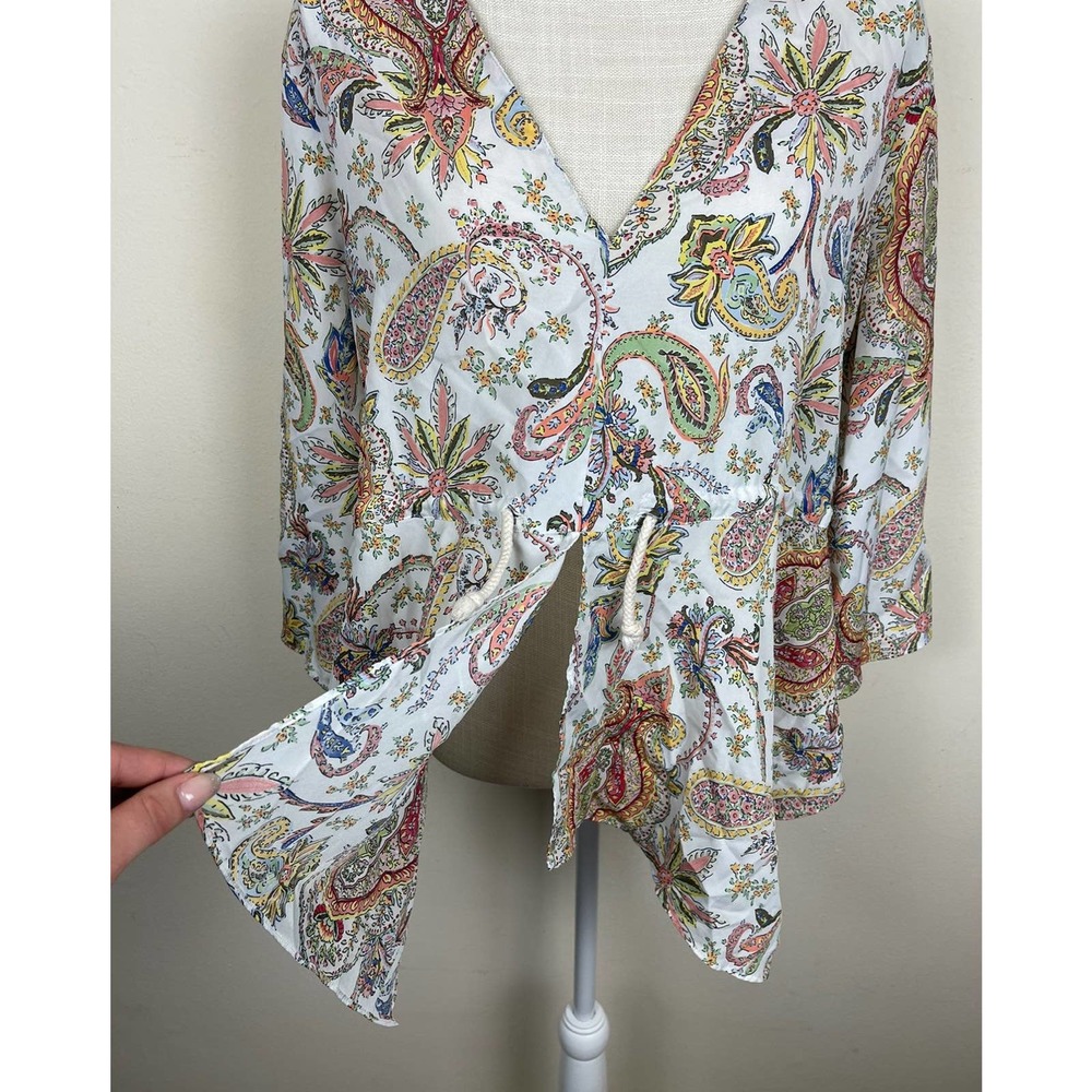 Zara Floral Blouse Top - Picture 4 of 7